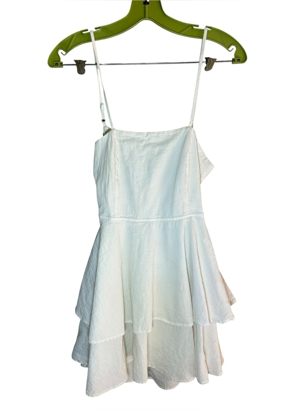 White tiered mini dress size XS - Picture 2 of 5